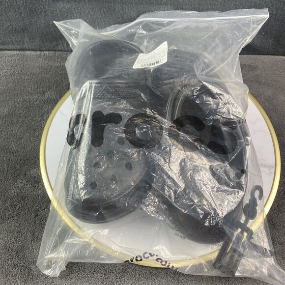 Crocs Classic Platform Bae Clog Black Women’s 8 Euro 38-39 Roomy Fit  New In Bag - Picture 10 of 10